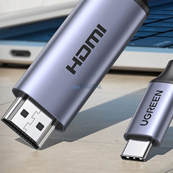 USB C - HDMI 2.1 8K 60Hz kábel 1.5m Ugreen CM565 - Szürke