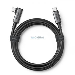 Ugreen szögletes USB C típusú kábel - USB C típusú kábel töltéshez 60W / adatátvitel VR szemüveg támogatással 5m fekete (US551)