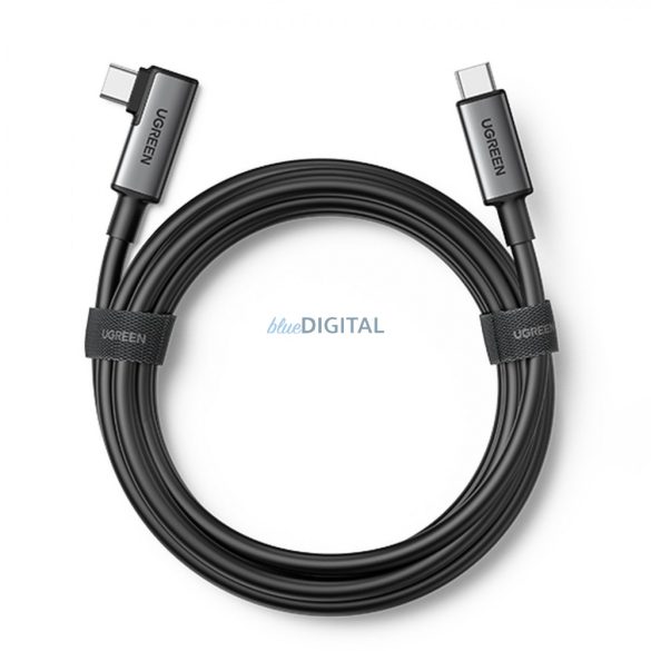 Ugreen szögletes USB C típusú kábel - USB C típusú kábel töltéshez 60W / adatátvitel VR szemüveg támogatással 5m fekete (US551)