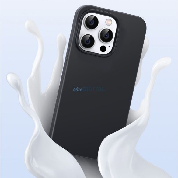 Ugreen LP627 Silky Silky szilikon védő tok Gumiból készült rugalmas szilikon telefon tok iPhone 14 Pro fekete (90921)