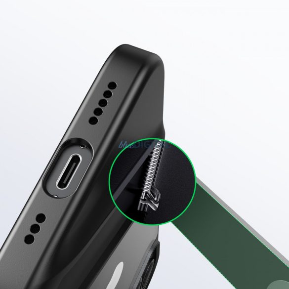 Ugreen LP633 Kickstand védő tok kemény borítás gélkerettel és beépített állvánnyal iPhone 14 készülékhez (90924)