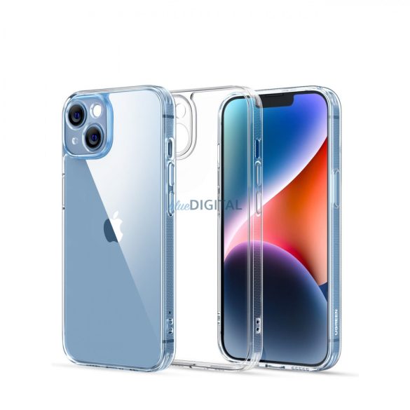 Ugreen Classy átlátszó, továbbfejlesztett védőtok iPhone 14 Plus átlátszó (LP618) zselés kerettel