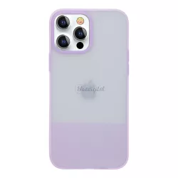   Kingxbar Plain Series tok iPhone 13 Pro Max szilikon tok lila