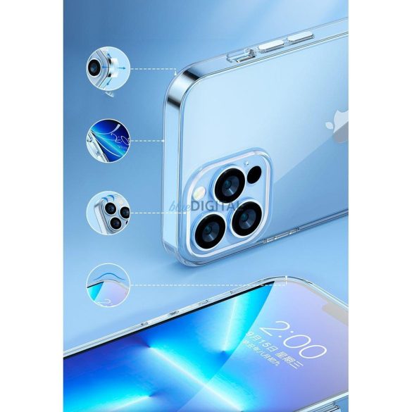 Kingxbar Elegant Series tok iPhone 13 tok hátsó tok átlátszó