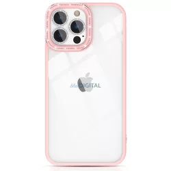   Kingxbar Sparkle Series tok iPhone 13 Pro Max kristályokkal rózsaszínű hátlapi borítással