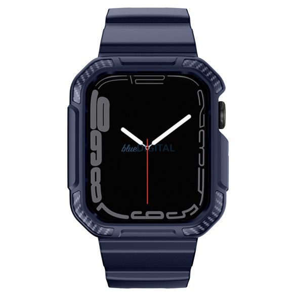 Kingxbar CYF106 2in1 tok és csereszíj Apple Watch SE, 9, 8, 7, 6, 5, 4, 3, 2, 1 (41, 40, 38 mm) kék