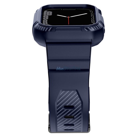 Kingxbar CYF106 2in1 tok és csereszíj Apple Watch SE, 9, 8, 7, 6, 5, 4, 3, 2, 1 (41, 40, 38 mm) kék