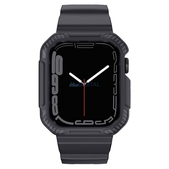 Kingxbar CYF106 2in1 tok és csereszíj Apple Watch SE, 9, 8, 7, 6, 5, 4, 3, 2, 1 (41, 40, 38 mm) szürke 