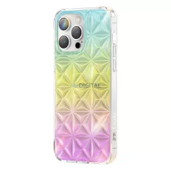   Kingxbar Miya sorozat tok iPhone 14 hátlap szivárványos hátlapi tok