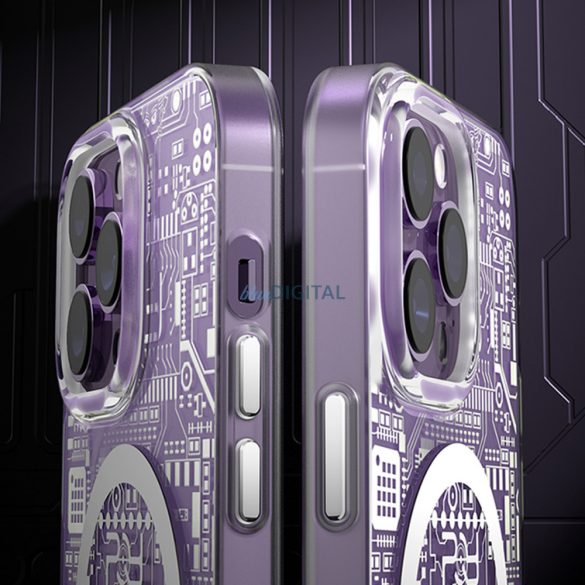 Kingxbar PQY Geek sorozat mágneses tok iPhone 14 Pro MagSafe arany