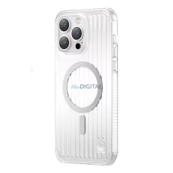   Kingxbar PQY Go Out sorozat mágneses tok iPhone 14 Pro MagSafe ezüst