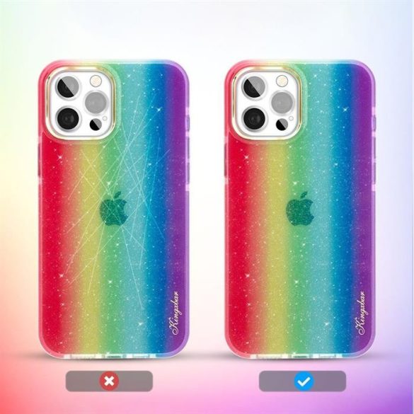 Kingxbar Ombre tok Back tok for iPhone 12 Pro max Multicolour