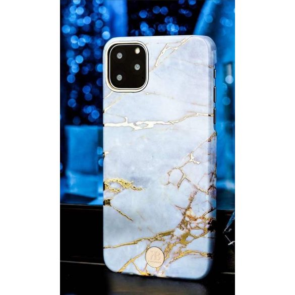 Kingxbar Márvány Series tok díszített márvány nyomtatott iPhone Pro Max 11 White telefon tok telefontok