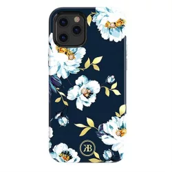   Kingxbar Blossom telefontok díszített eredeti Swarovski kristályokkal iPhone 12 mini többszínű (Gardenia)