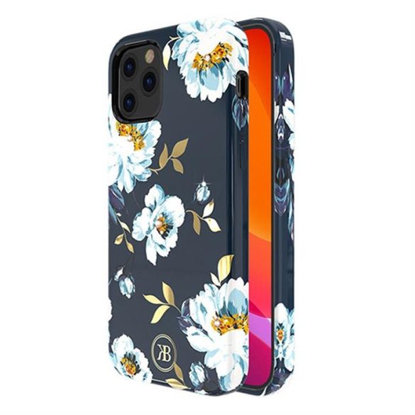 Kingxbar Blossom telefontok díszített eredeti Swarovski kristályokkal iPhone 12 Pro Max többszínű (Gardenia)