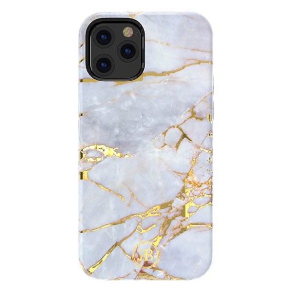 Kingxbar Marble Series-fehér iPhone 12 mini 5.4 ''