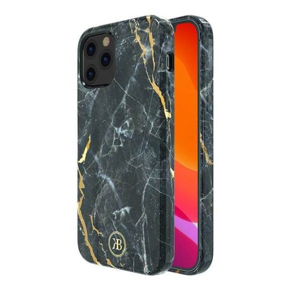 Kingxbar Marble Series-Black iPhone 12 5.4 ''