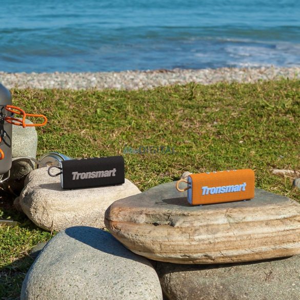 Tronsmart Trip vezeték nélküli Bluetooth 5.3 hangszóró vízálló IPX7 10W narancssárga színben