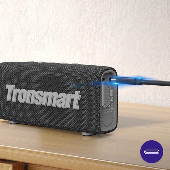 Tronsmart Trip vezeték nélküli Bluetooth 5.3 hangszóró vízálló IPX7 10W narancssárga színben