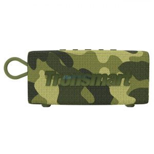 Tronsmart Trip vezeték nélküli Bluetooth hangszóró 5.3 vízálló IPX7 10W zöld színű Camouflage