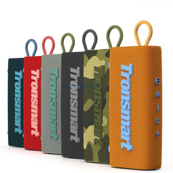 Tronsmart Trip vezeték nélküli Bluetooth hangszóró 5.3 vízálló IPX7 10W zöld színű Camouflage