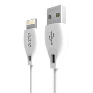 Dudao USB / Lightning adatok töltőkábel 2.1A 2m fehér (L4L 2m fehér) telefontok