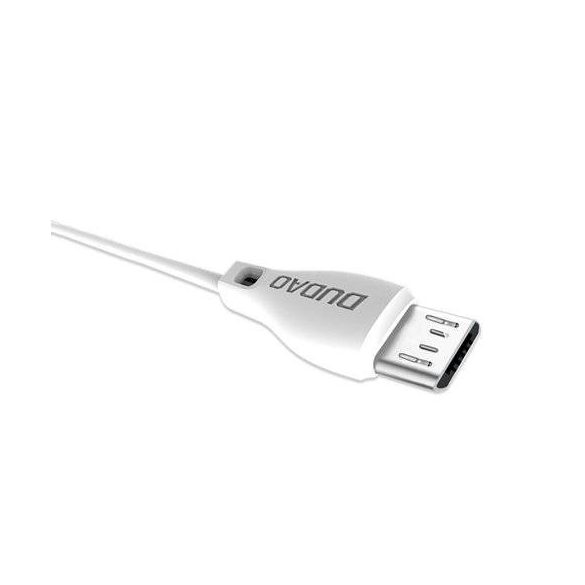 Dudao micro USB töltőkábel 2.4a 2m fehér (L4M 2m fehér)