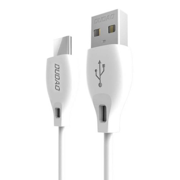 Dudao type-c USB adat töltő kábel 2.1A 2m fehér (L4T 2m fehér)