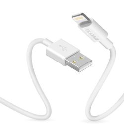   Dudao USB / Lightning adatok töltőkábel 3A 1m fehér (L1L fehér) telefontok