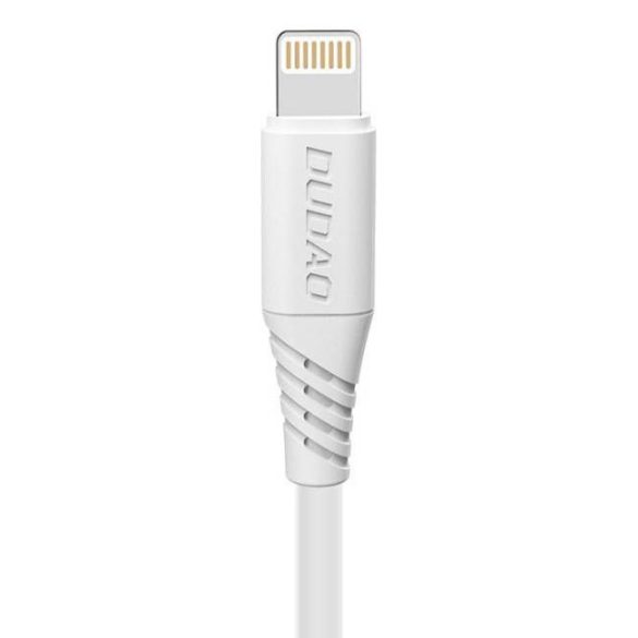 Dudao USB / Lightning FASST töltő adatkábel 5A 1m fehér (L2L 1m fehér)