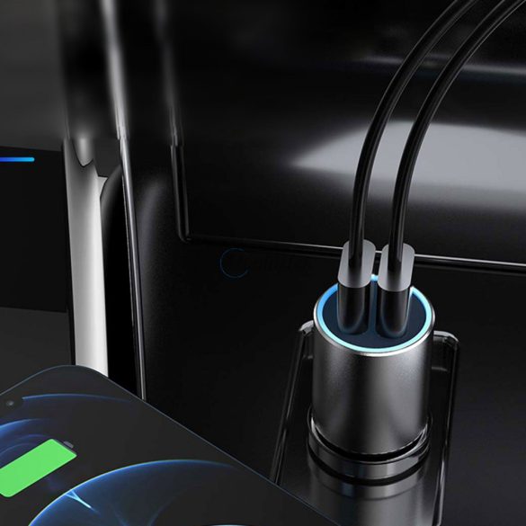 Dudao Car Charger 2x USB 3.4a szürke (R5S szürke)