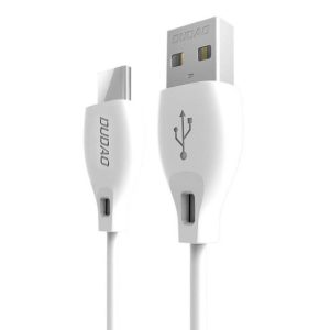 Dudao type-c USB adat töltő kábel 2.1A 1m fehér (L4T 1m fehér)