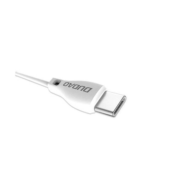 Dudao type-c USB adat töltő kábel 2.1A 1m fehér (L4T 1m fehér)