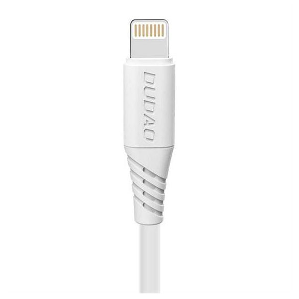 Dudao USB / Lightning FASST töltő adatkábel 5A 2m fehér (L2L 2m fehér)