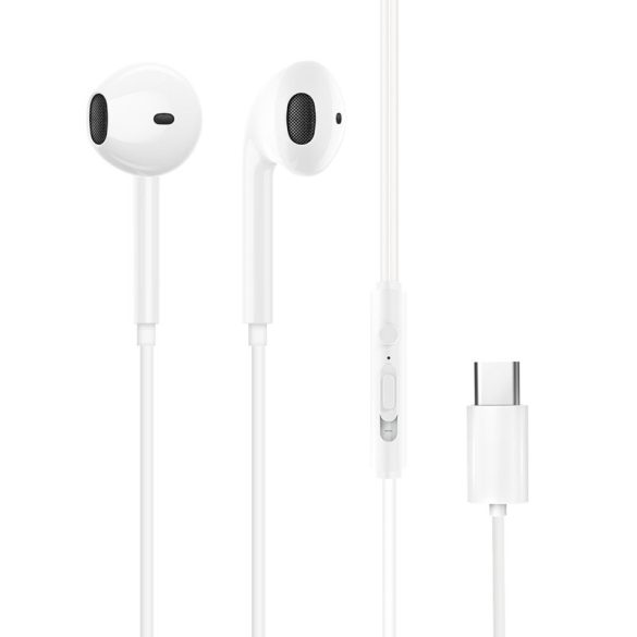 Dudao fülhallgató USB Type-C csatlakozóval fehér (X3C)