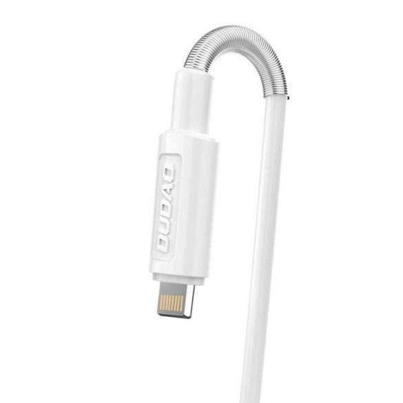 Dudao 2x USB Home Travel EU adapter fali töltő 5V / 2.4a + Lightning kábel fehér (A2EU + Lightning fehér)