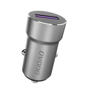 Dudao gyors USB autós töltő 5 A 22,5 W Quick Charge 3.0 VOOC szürke (R4Pro Cseréld szürke)