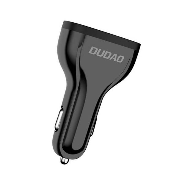 Dudao univerzális autós töltő 3x USB Quick Charge 3.0 QC3.0 2.4a 18W fekete (R7S fekete)