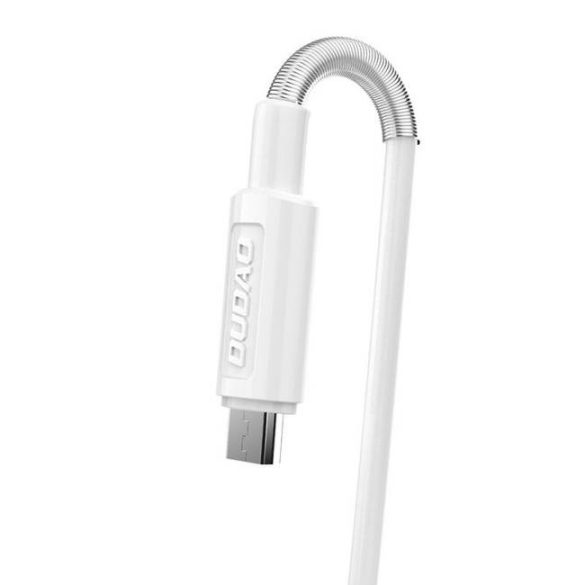 Dudao Home Travel EU adapter USB fali töltő 5V / 2.4a QC3.0 Quick Charge 3.0 + micro USB kábel fehér (A3EU + Micro fehér)