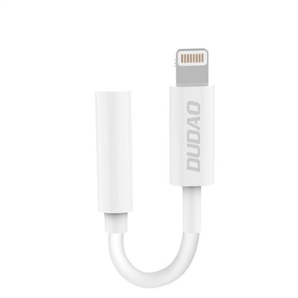 Dudao telefontokter adapter Lightning a fejhallgató-csatlakozóhoz 3,5 mm (anyastény) fehér (L16I fehér)