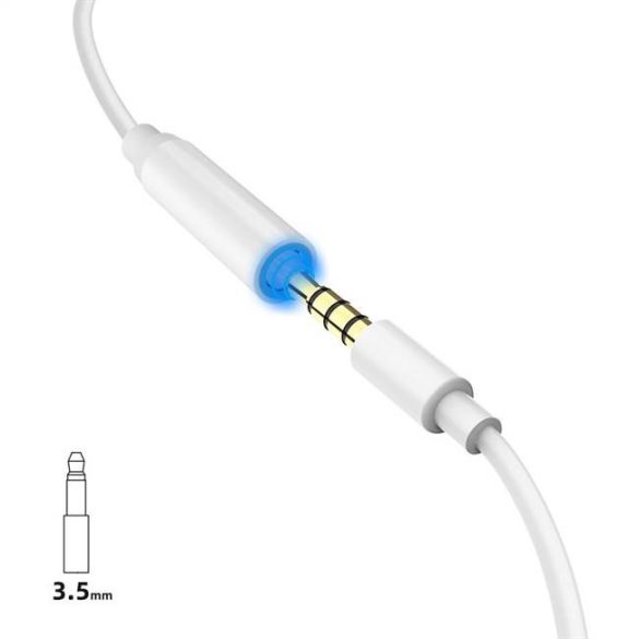 Dudao telefontokter adapter Lightning a fejhallgató-csatlakozóhoz 3,5 mm (anyastény) fehér (L16I fehér)