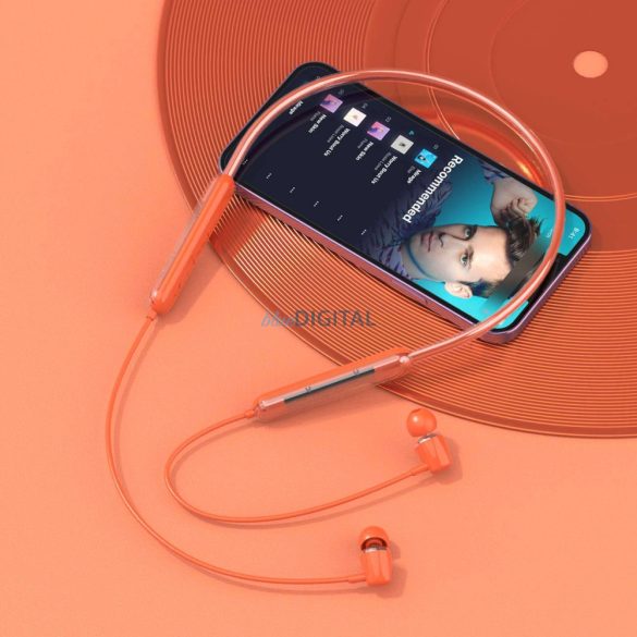 Dudao U5Pro Bluetooth 5.3 vezeték nélküli fejhallgató - narancssárga színű