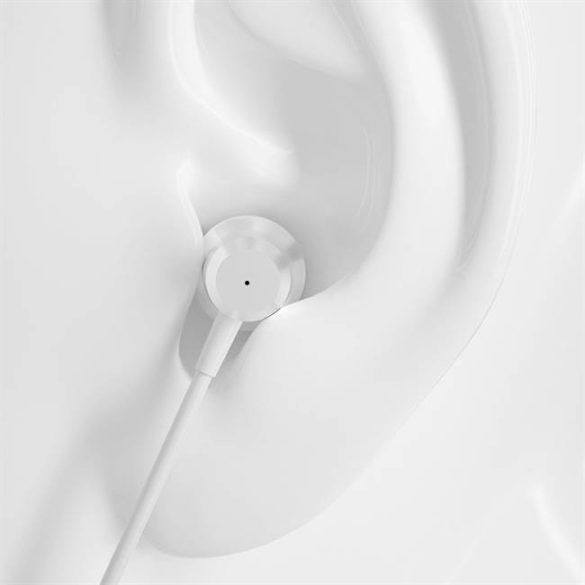 Dudao fülbe helyezhető fülhallgató 3,5 mm-es mini jack fülhallgató távirányítóval ezüst (X10 Pro ezüst)
