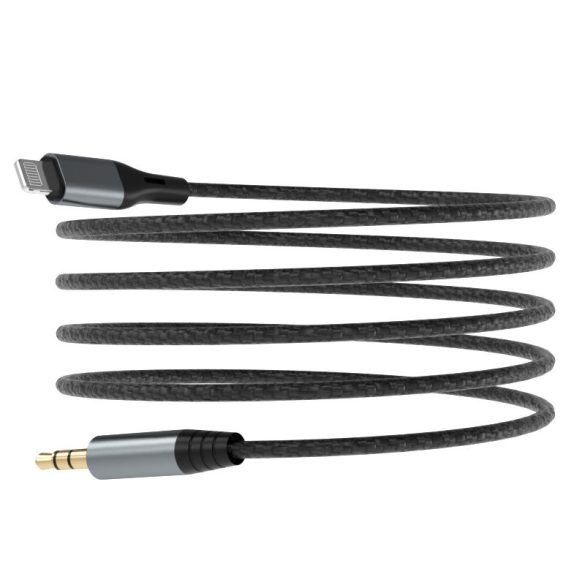 Dudao audio kábel Lightning - mini jack 3.5mm szürke (L11PRO)