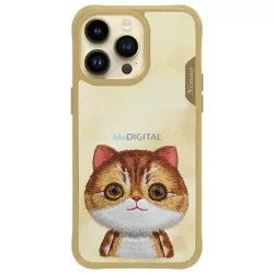 Nimmy Big Eyed Pet 2.0 macskás tok iPhone 15 Pro – zöld