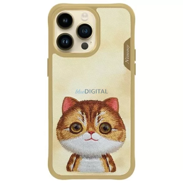 Nimmy Big Eyed Pet 2.0 macskás tok iPhone 15 Pro – zöld
