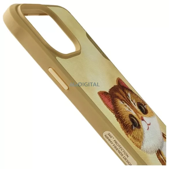 Nimmy Big Eyed Pet 2.0 macskás tok iPhone 15 Pro – zöld