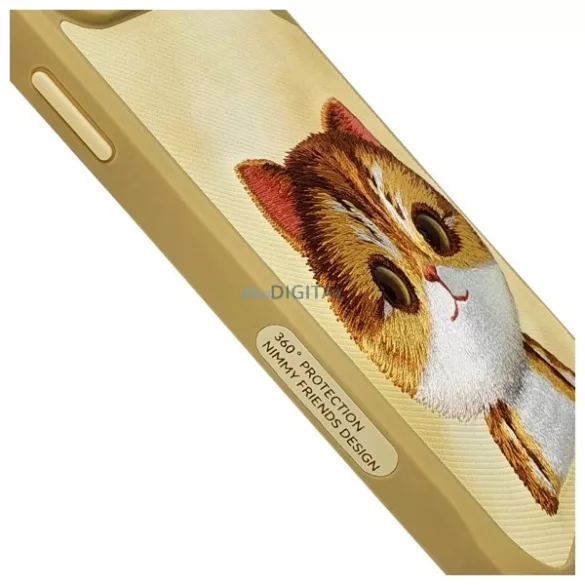 Nimmy Big Eyed Pet 2.0 macskás tok iPhone 15 Pro – zöld