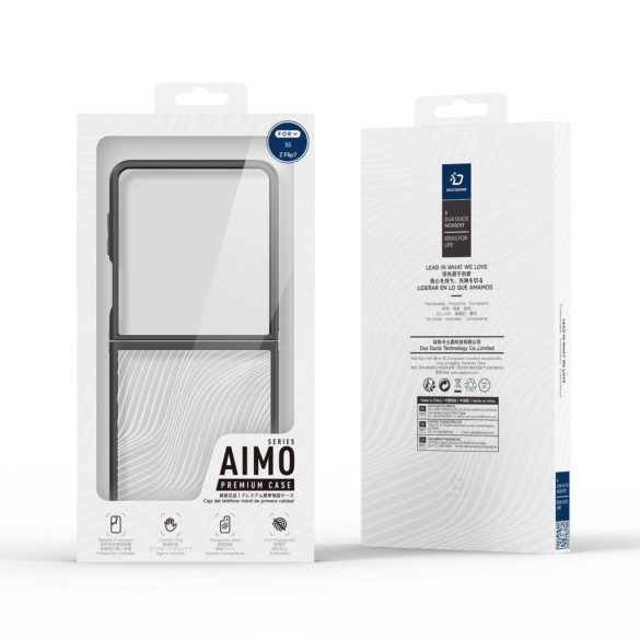 Dux Ducis Aimo tok Samsung Galaxy Z Flip7 - fekete