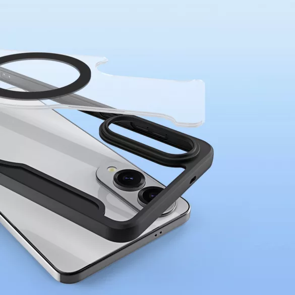 Dux Ducis Skin X Pro MagSafe-kompatibilis könyvtok Samsung Galaxy S25 Edge - fekete